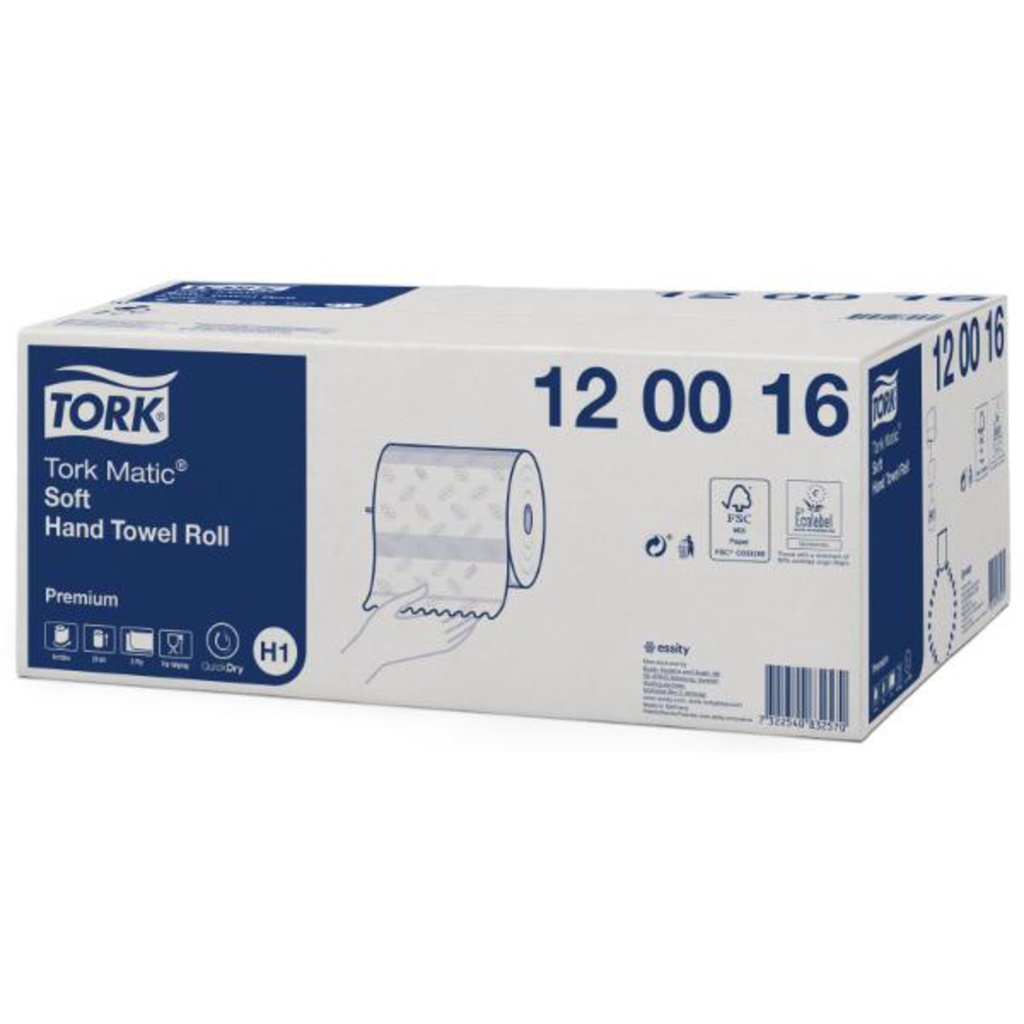 TORK PREM H. TOWEL ROLL SOFT MATIC (6ROL)#120016