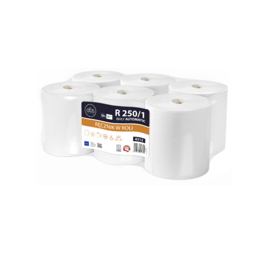 RĘCZNIK ROL BIAŁY TAD250/1 AUTOMATIC (6ROL)#4312