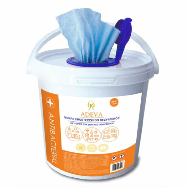 ADEVA CHUSTECZKI DO DEZYNFEKCJI POWIERZCHNI WIADERKO (512 SZT.) 
