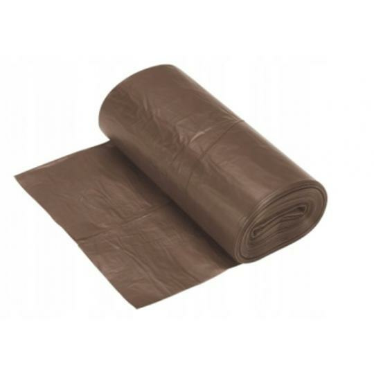WORKI LDPE 35L BRĄZOWE (20 SZT)