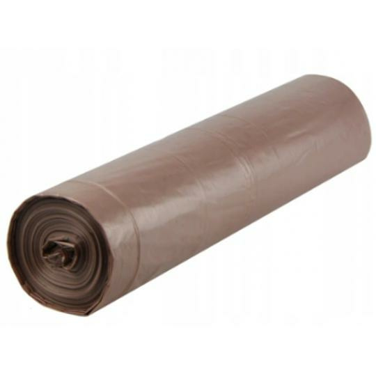 WORKI LDPE 60L BRĄZOWE (20 SZT)