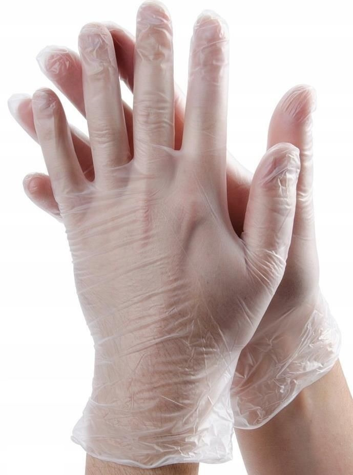 RĘKAWICE LATEKSOWE PUDROWE BIAŁE S (100 SZT)