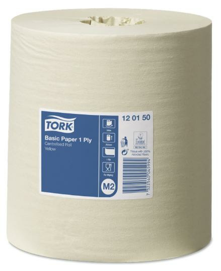 TORK BASIC PAPER YELLOW CFEED M2 (6 ROL) #120150